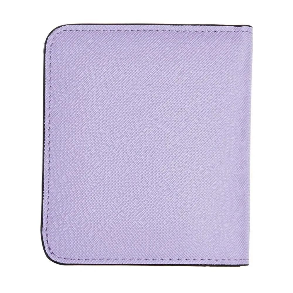 Light Purple Leather Compact Wallet - Picture 5 of 5